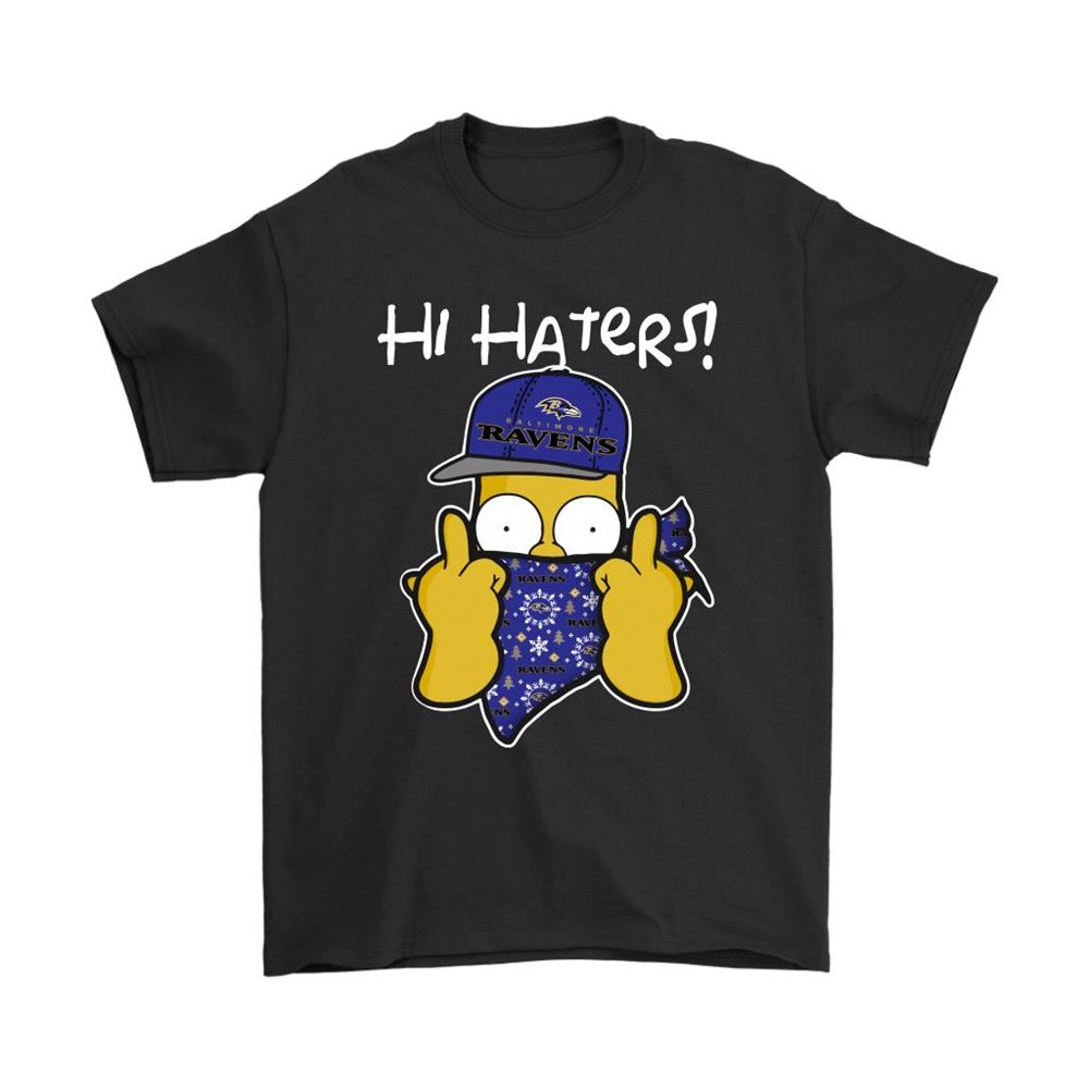 The Simpsons Christmas Gangster Hi Hater Baltimore Ravens Shirts