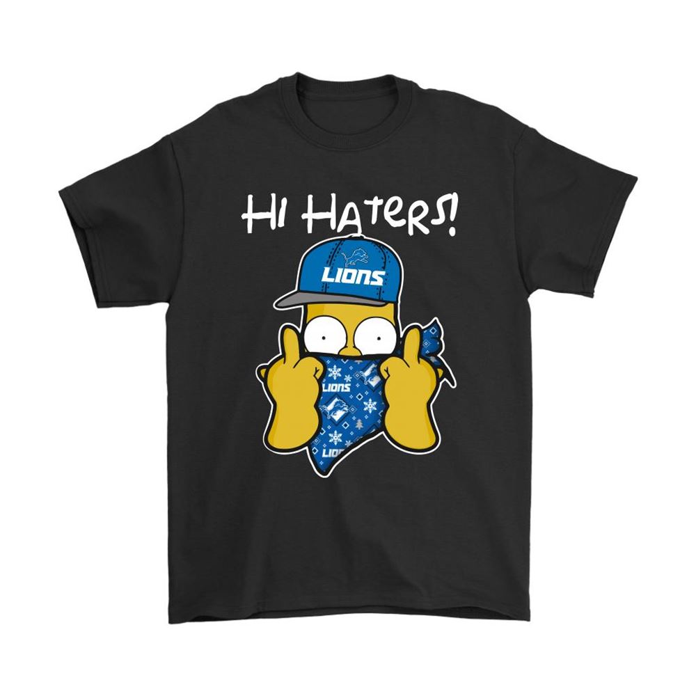 The Simpsons Christmas Gangster Hi Hater Detroit Lions Shirts