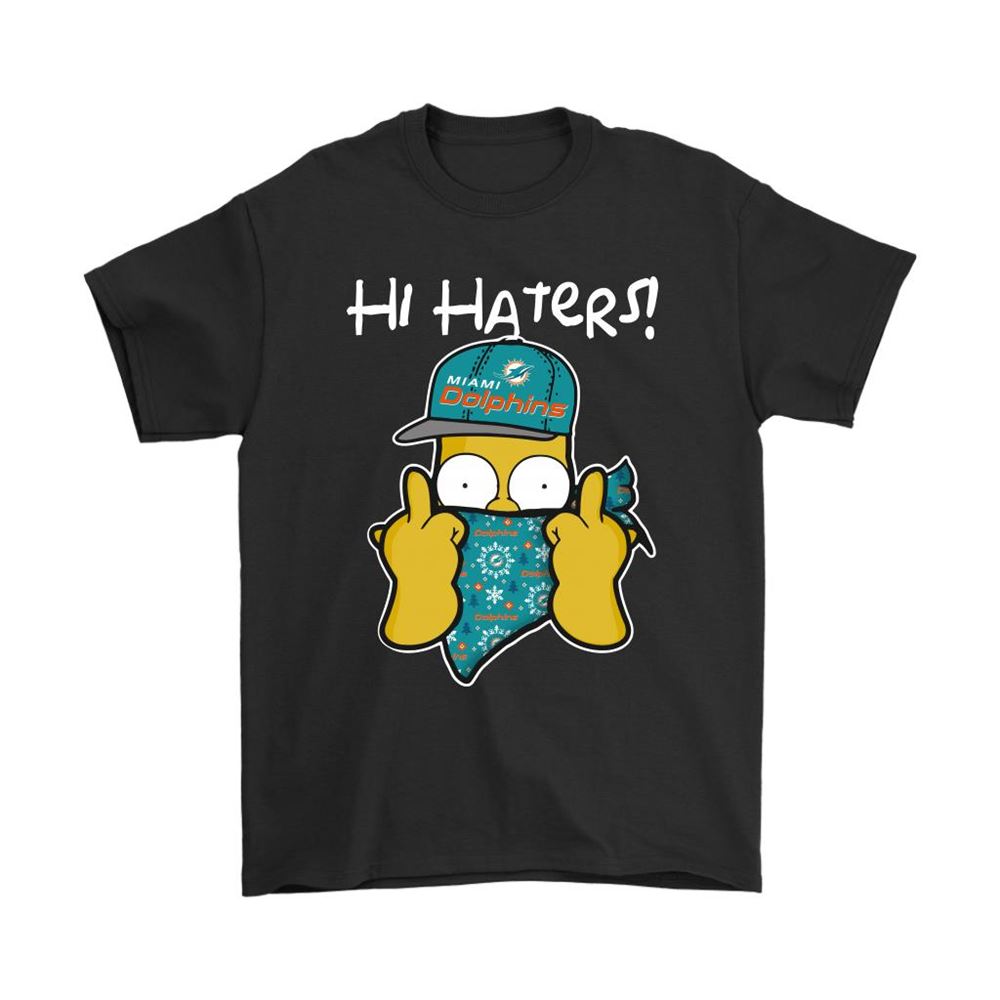The Simpsons Christmas Gangster Hi Hater Miami Dolphins Shirts
