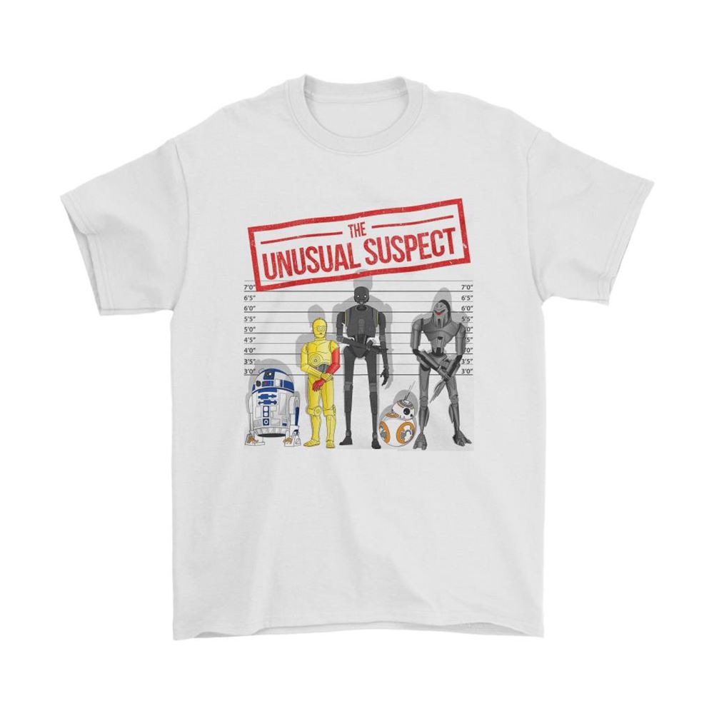 The Unusual Suspect Droids R2-d2 C-3po Bb-8 Star Wars Shirts
