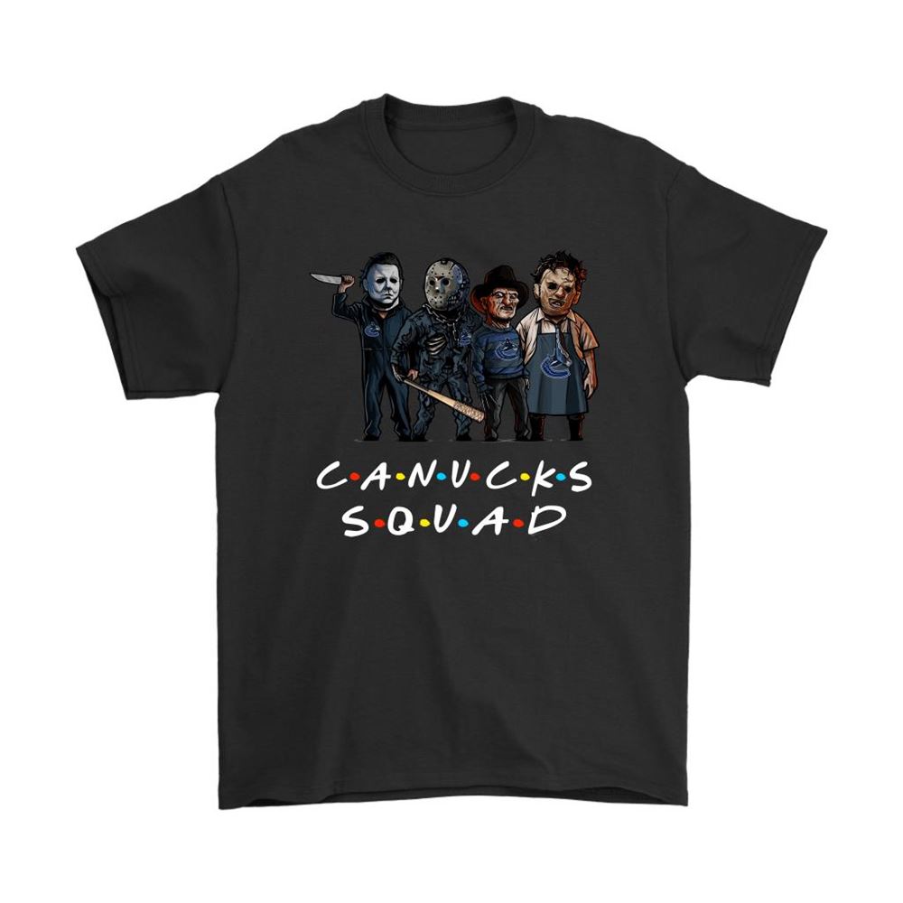 The Vancouver Canucks Squad Horror Killers Friends Nhl Shirts