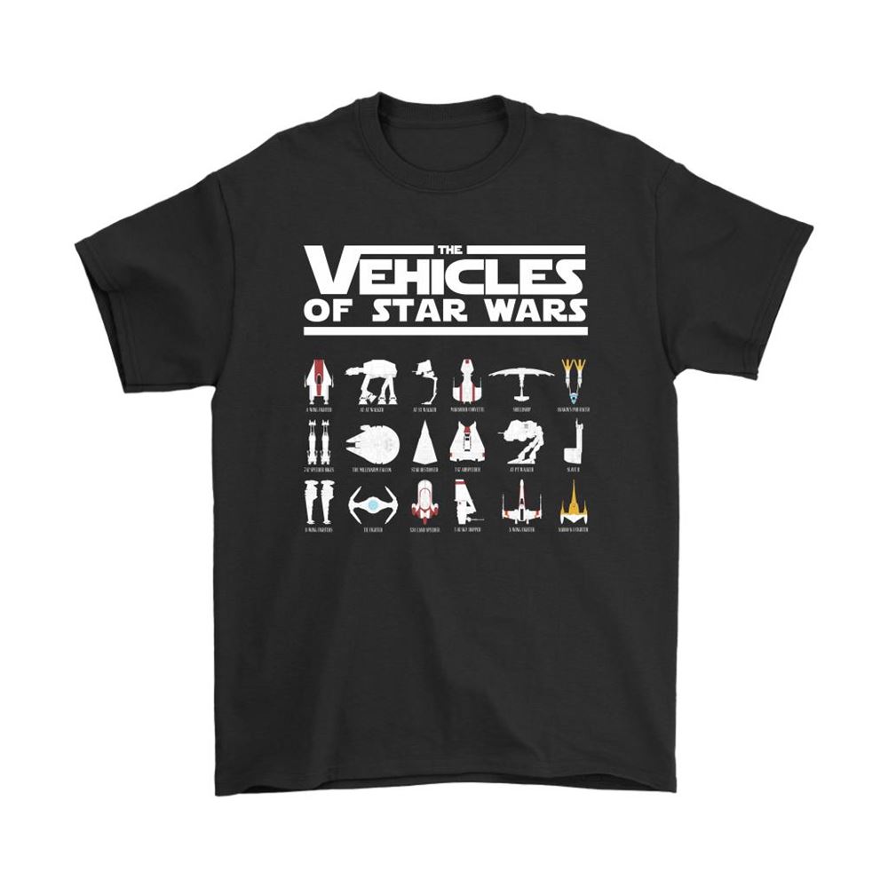 The Vehicles Of Star Wars Starships And Walkers Shirts