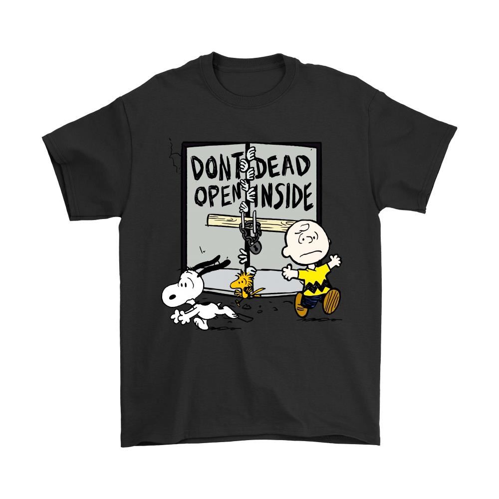 The Walking Dead Dont Open Dead Inside Snoopy Shirts