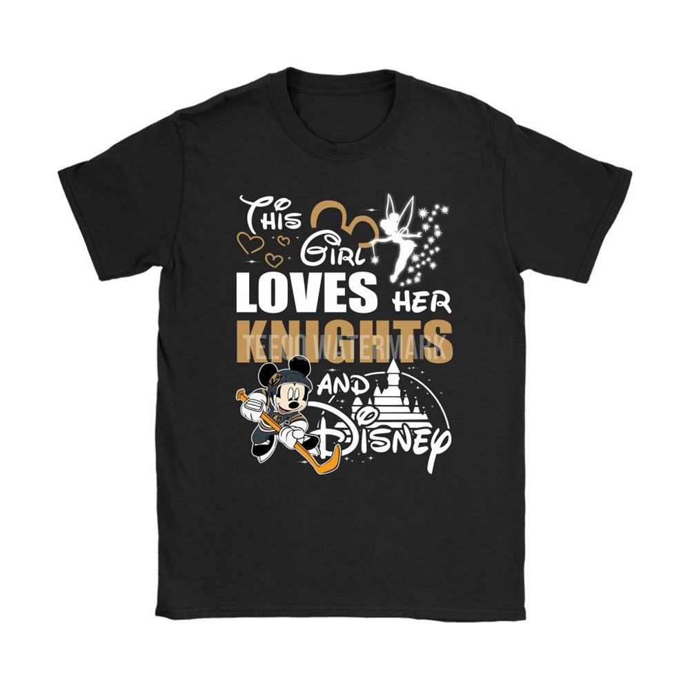 This Girl Love Her Vegas Golden Knights And Mickey Disney Shirts