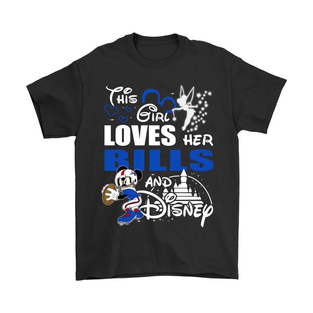 This Girl Loves Her Buffalo Bills And Mickey Disney Shirts