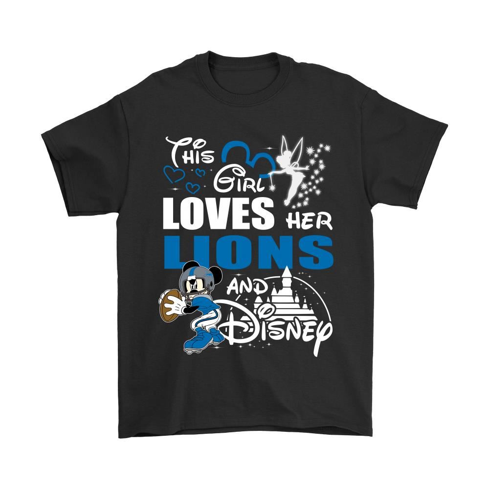 This Girl Loves Her Detroit Lions And Mickey Disney Shirts