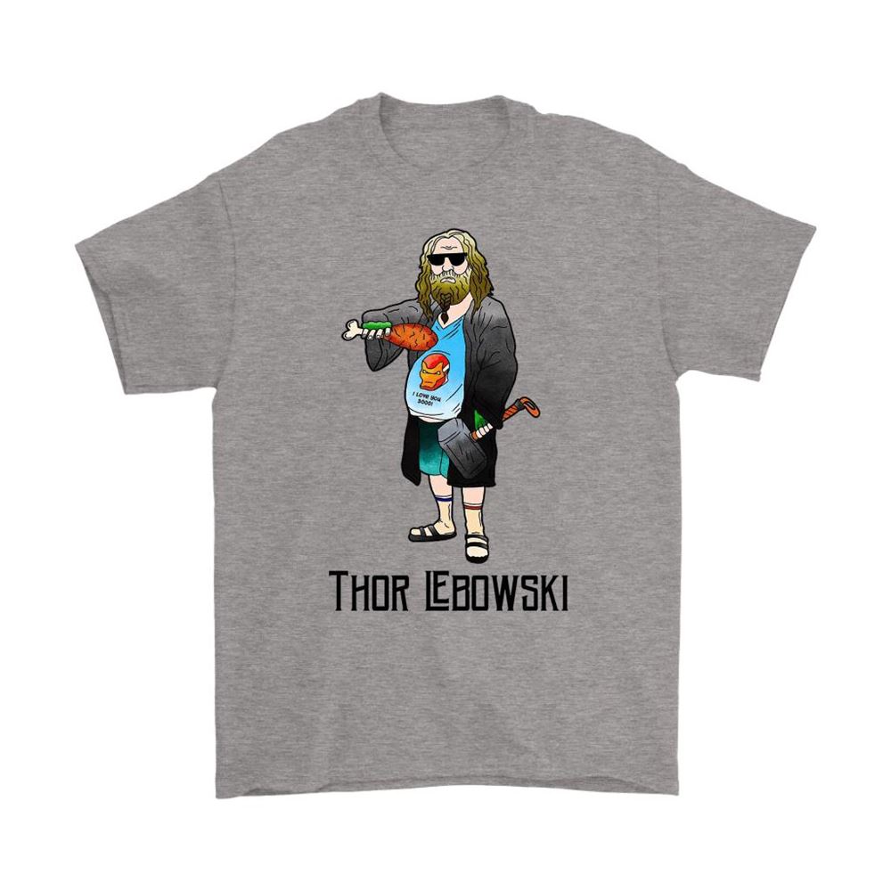 Thor Lebowski The Dude Abides Big Belly Thor Avengers Shirts