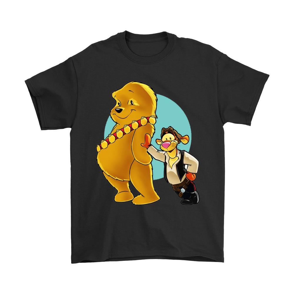 Tigger Pooh Han Solo And Chewbacca Mashup Star Wars Shirts