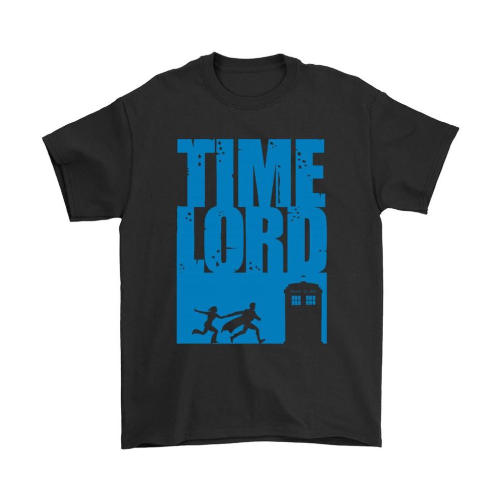 Time Lord Doctor Who Running To The Tardis Shirts