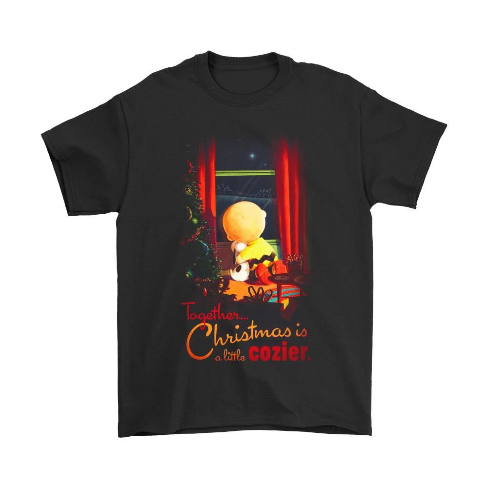 Together Christmas Is A Little Cozier Charlie Brown And Snoopy Shirts