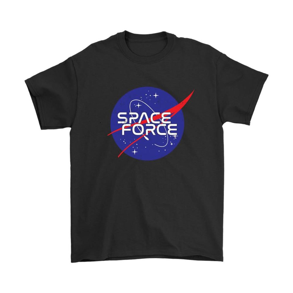 Trumps Space Force Ussf X Nasa Logo Shirts