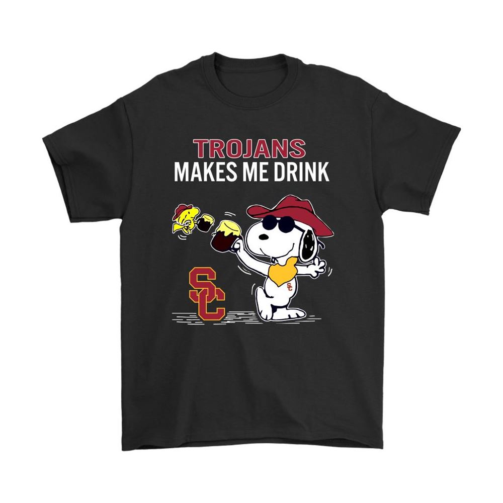 Usc Trojans Makes Me Drink Snoopy And Woodstock Shirts