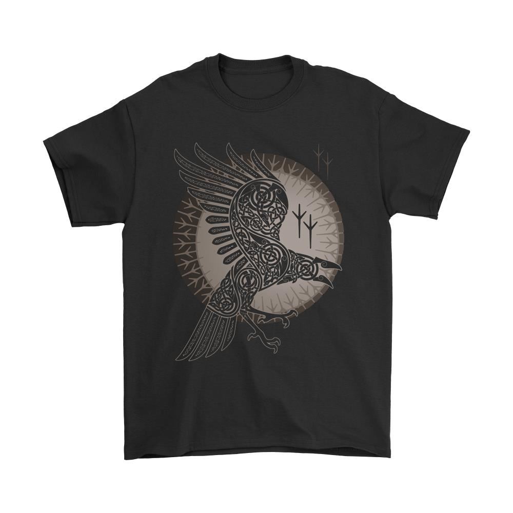 Vikings Odin Raven Fly Across The World Shirts
