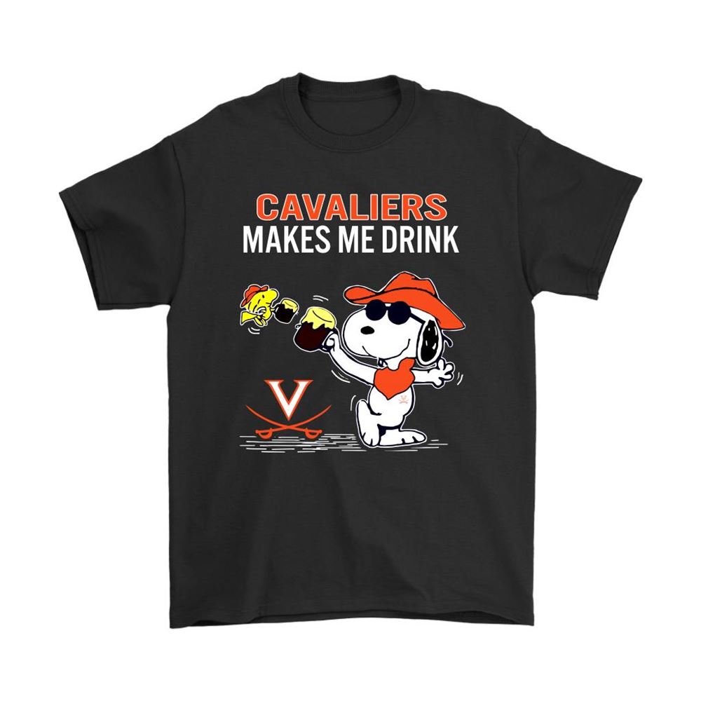 Virginia Cavaliers Makes Me Drink Snoopy And Woodstock Shirts
