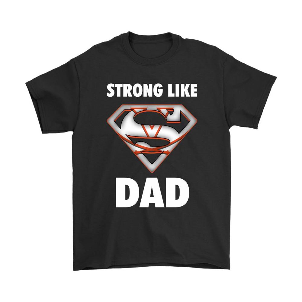 Virginia Cavaliers Strong Like Dad Superman Ncaa Shirts