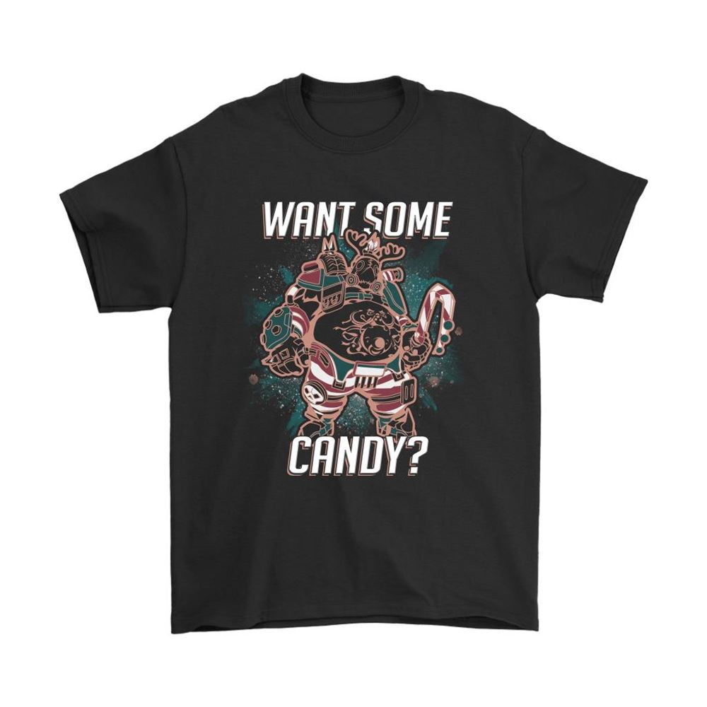 Want Some Candy Mako Rutledge Christmas Roadhog Overwatch Shirts