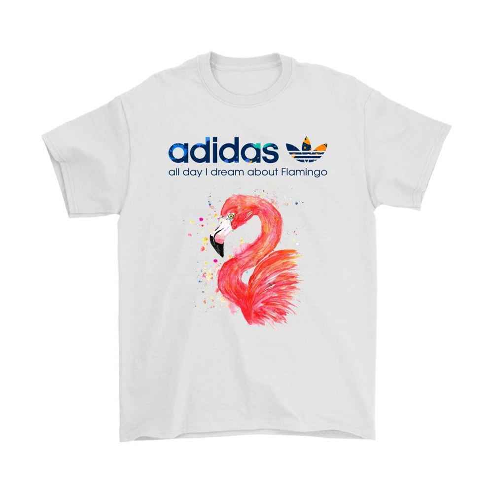 Water Color Adidas All Day I Dream About Flamingo Shirts