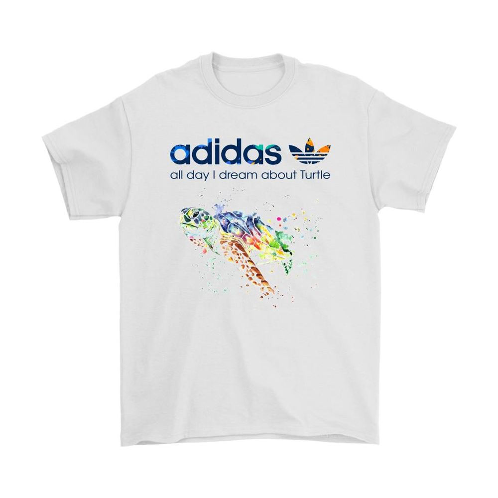 Water Color Adidas All Day I Dream About Turtle Shirts
