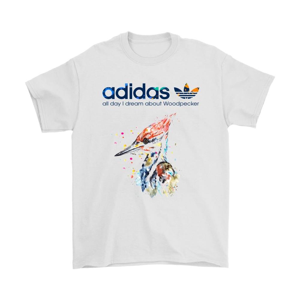 Water Color Adidas All Day I Dream About Woodpecker Shirts