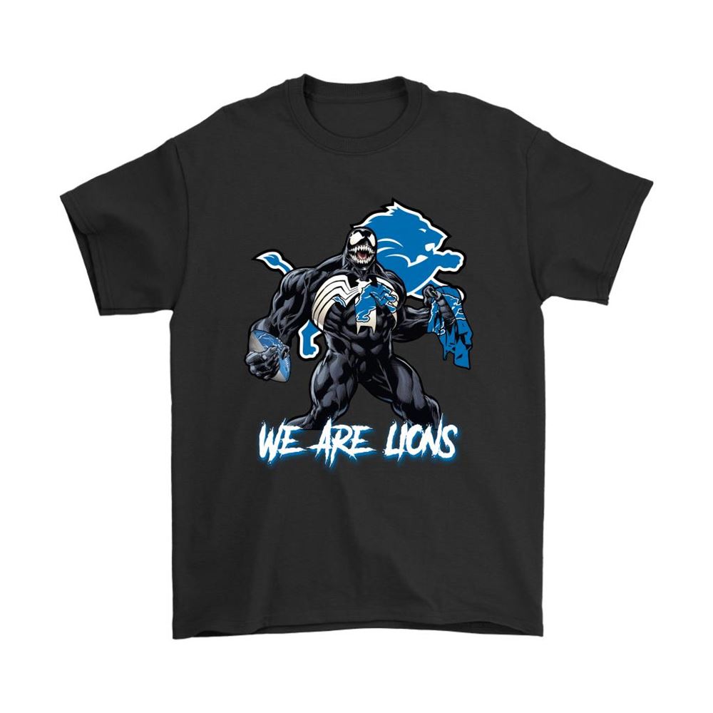 We Are The Lions Venom X Detroit Lions Nfl Shirts