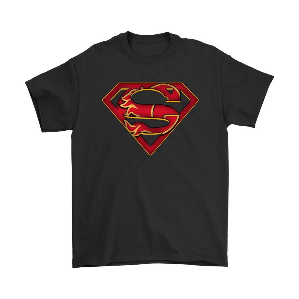 We Are Undefeatable The Calgary Flames X Superman Nhl Shirts