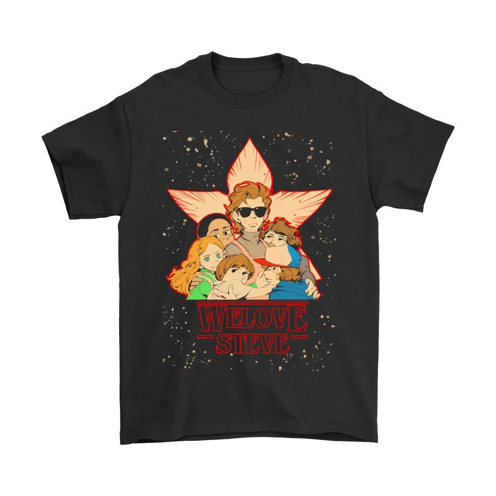 We Love Steve Stranger Things Cartoon Style Shirts