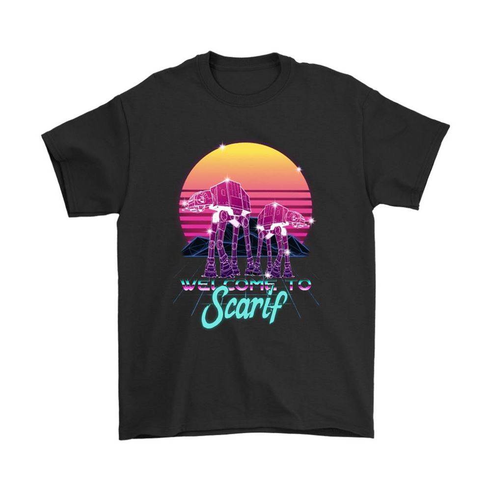 Welcome To Scarif At-at Walker Star Wars Retro Shirts