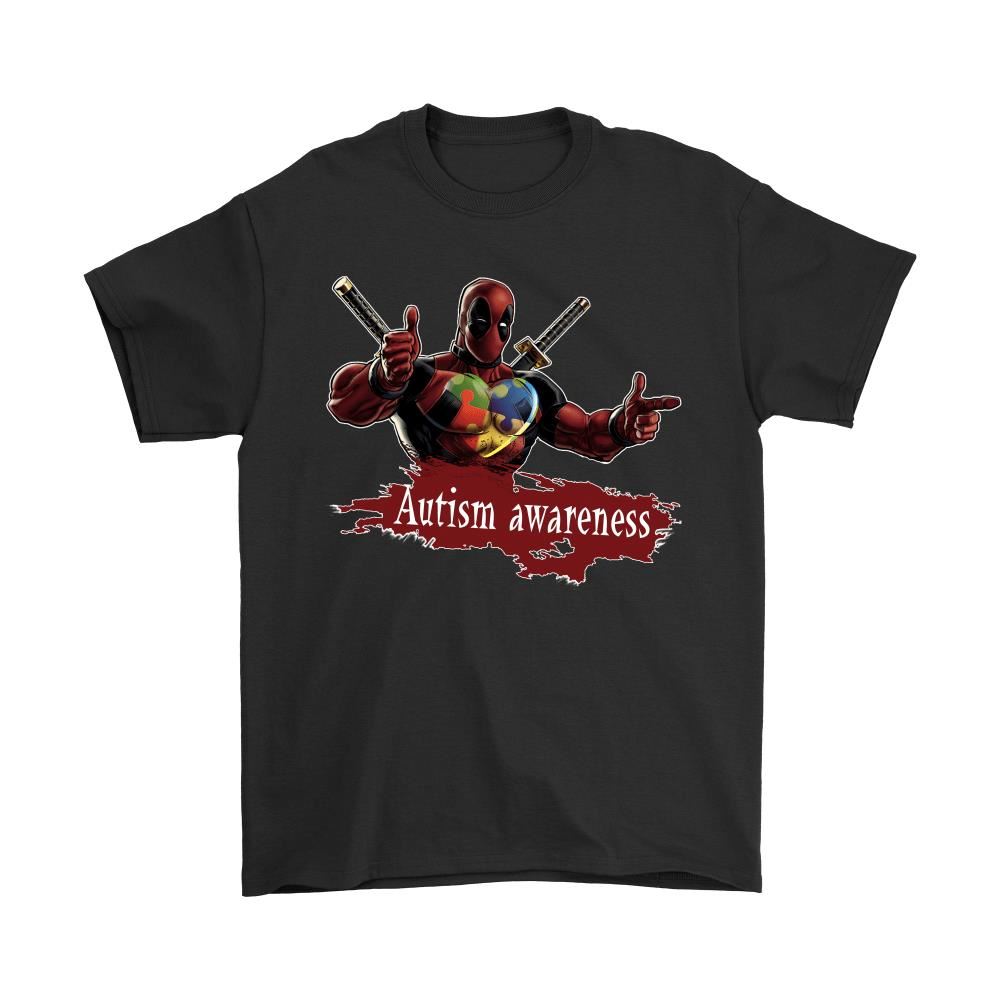 When All The Pieces Fit Together Autism Awareness Deadpool Shirts