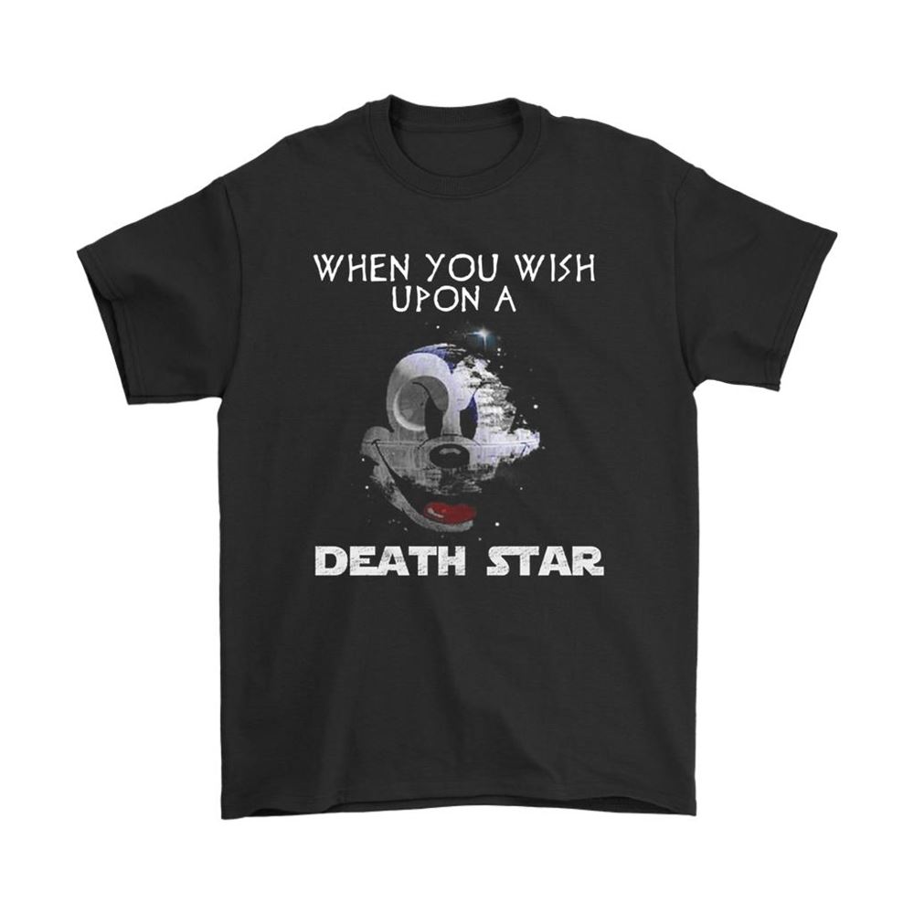 When You Wish Upon A Death Star Scary Mickey Mouse Star Wars Shirts
