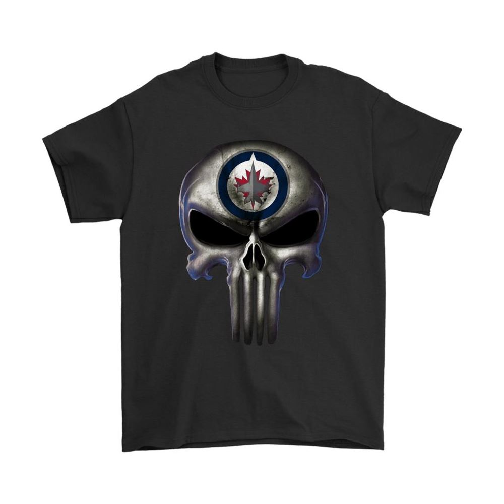 Winnipeg Jets The Punisher Mashup Ice Hockey Shirts