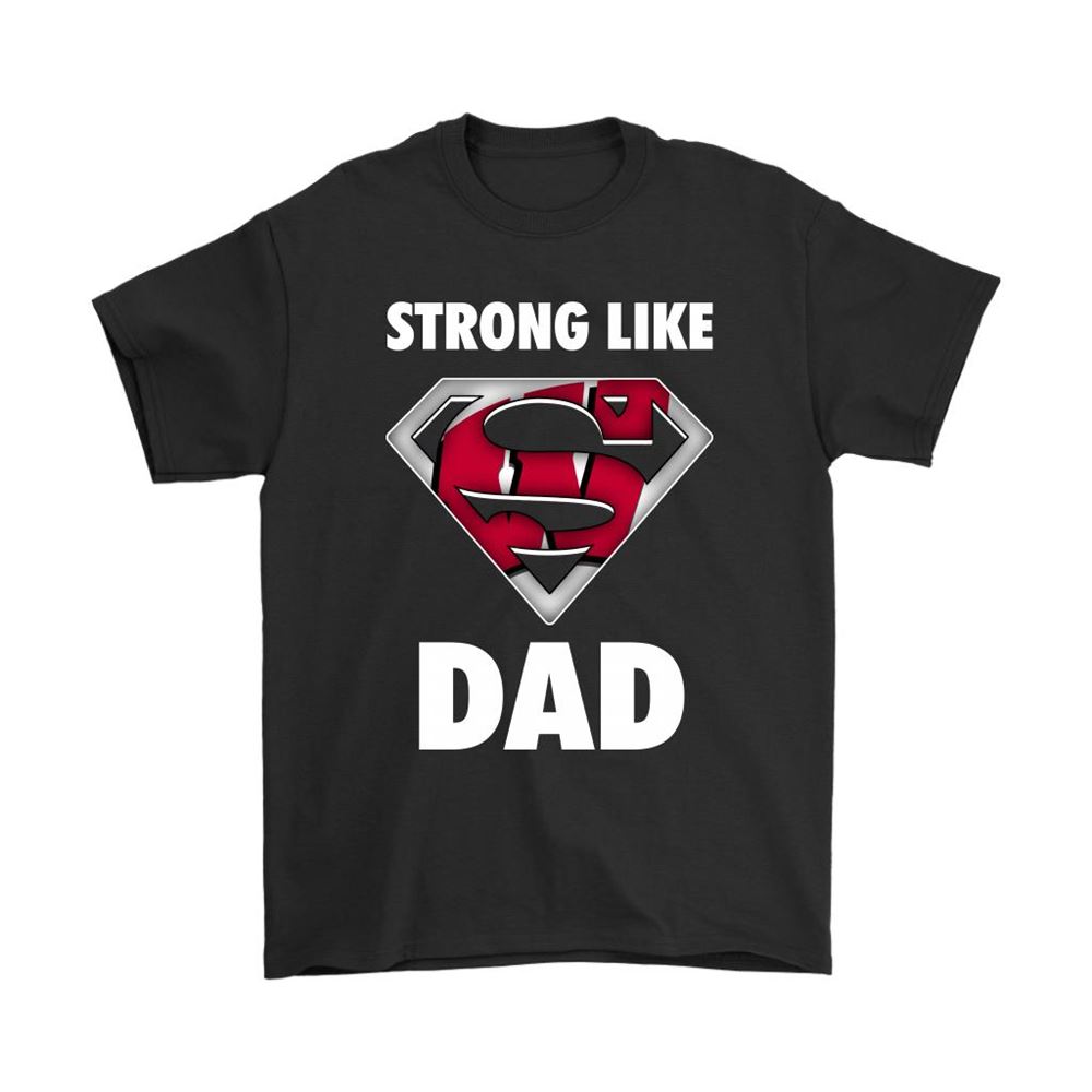 Wisconsin Badgers Strong Like Dad Superman Ncaa Shirts