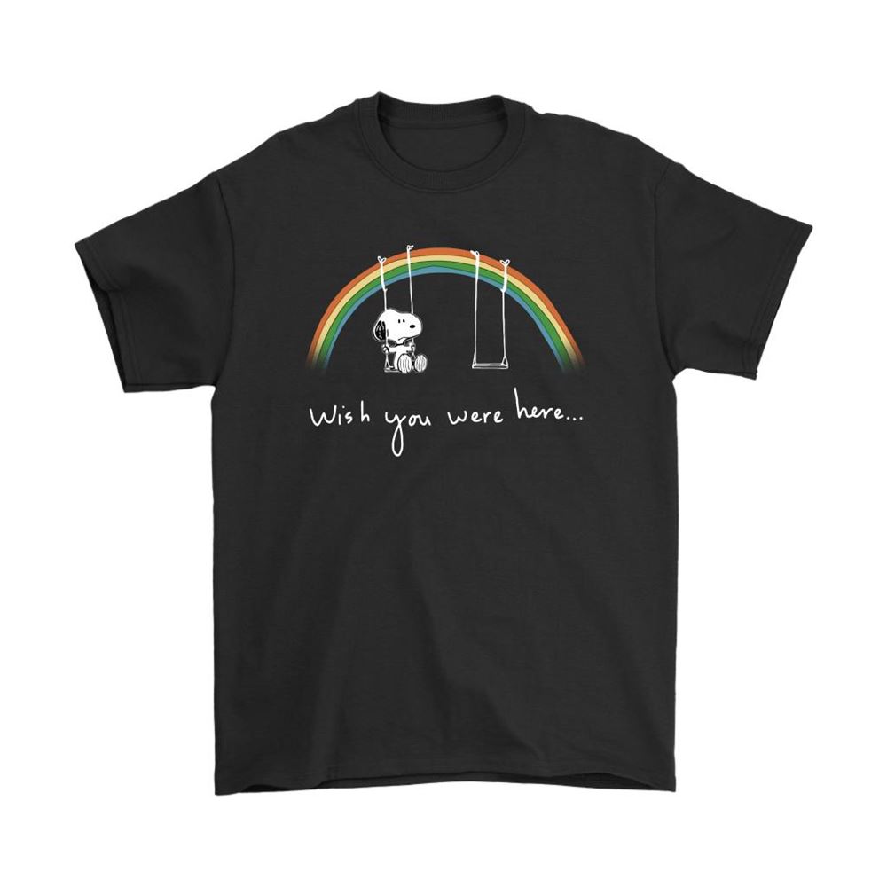 Wish You Were Here Pink Floyd X Snoopy Shirts