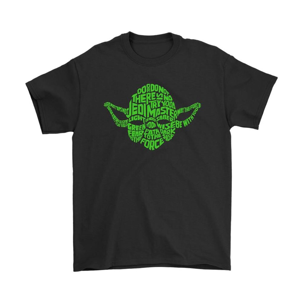 Yoda Face With Yoda Quotes Star Wars Shirts