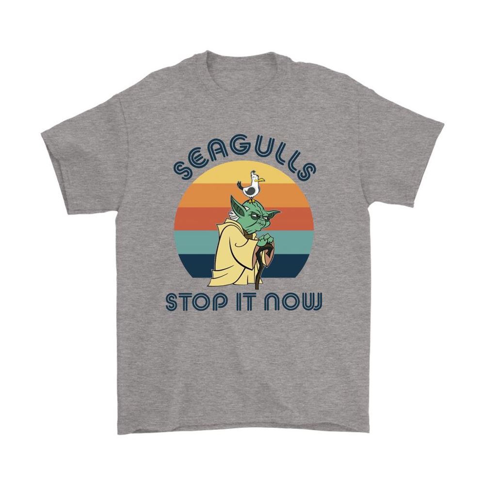 Yoda Seagulls Stop It Now Vintage Star Wars Shirts