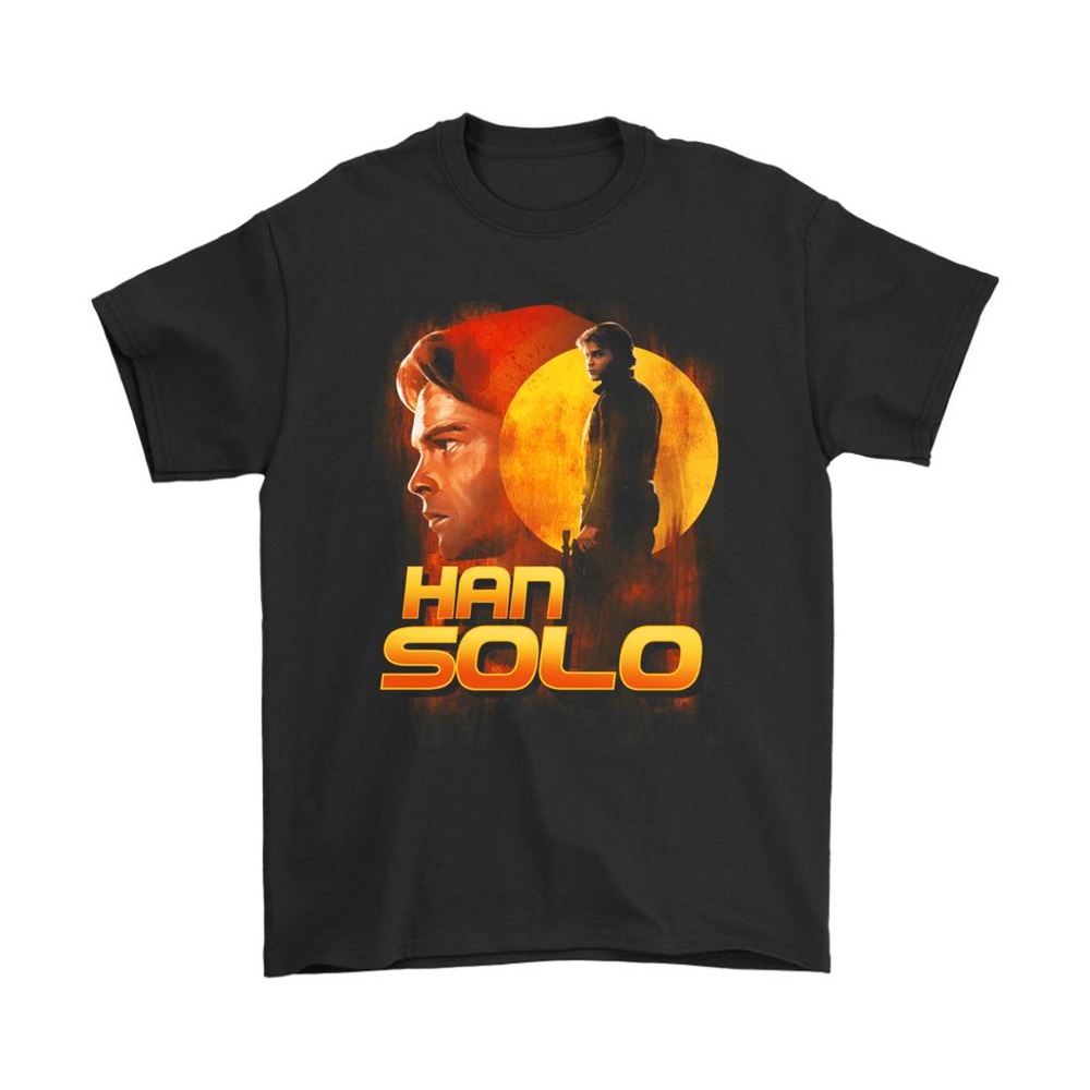 Young Han Solo Sunset Poster Like Star Wars Shirts
