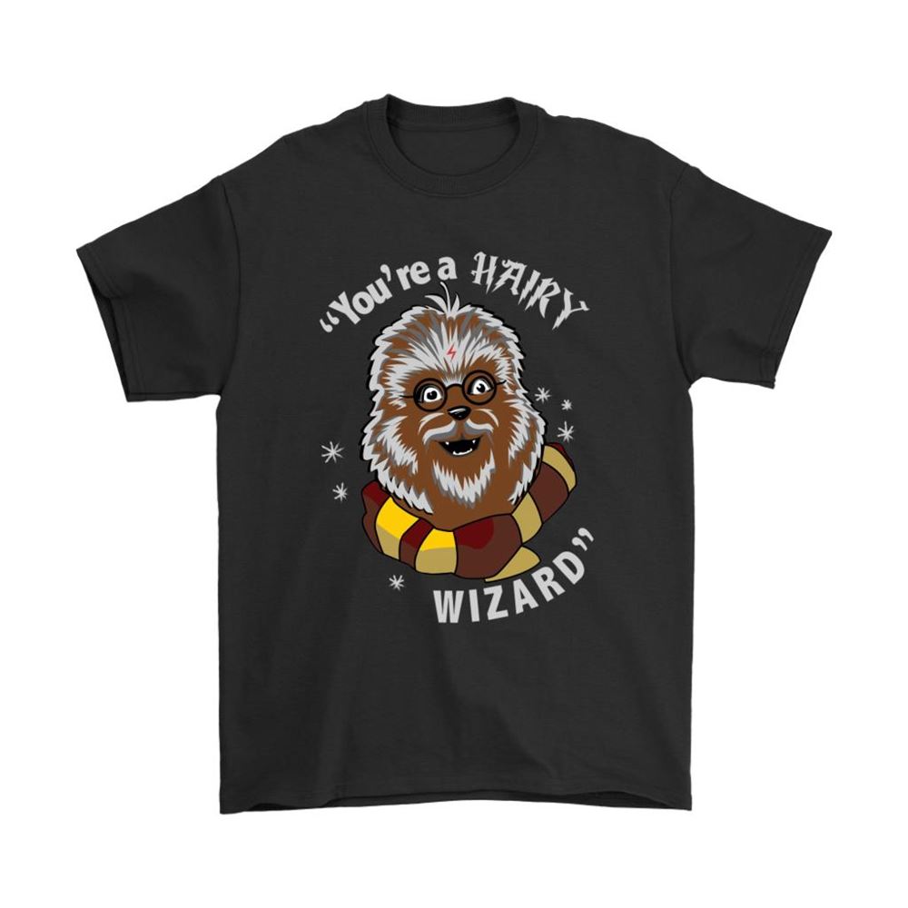Youre A Hairy Wizard Harry Potter Chewbacca Star Wars Shirts