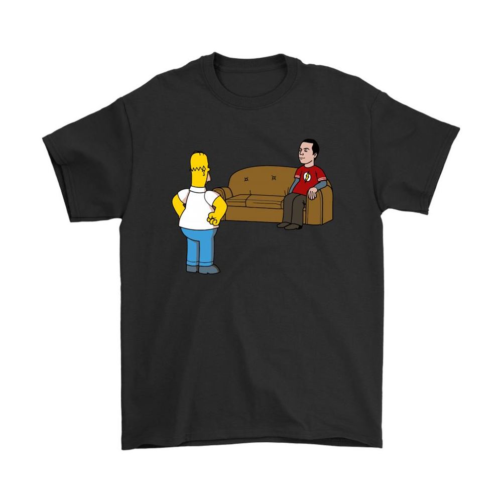 Youre In My Spot The Simpsons X The Big Bang Theory Shirts
