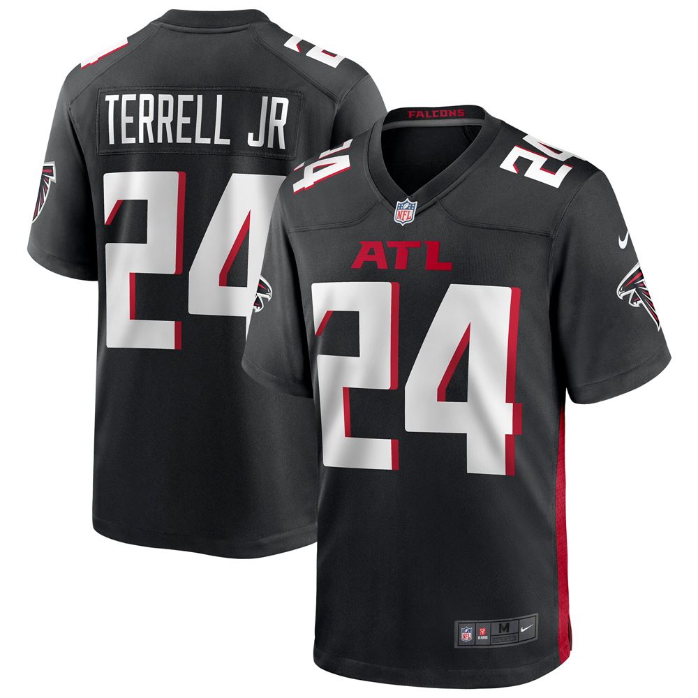 Men's Aj Terrell Jr Atlanta Falcons Player Game Jersey Black