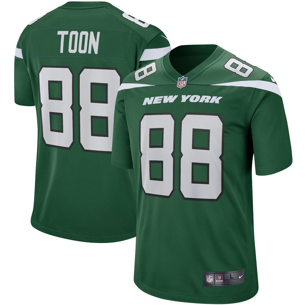 Men's Al Toon New York Jets Game Retired Player Jersey Gotham Green