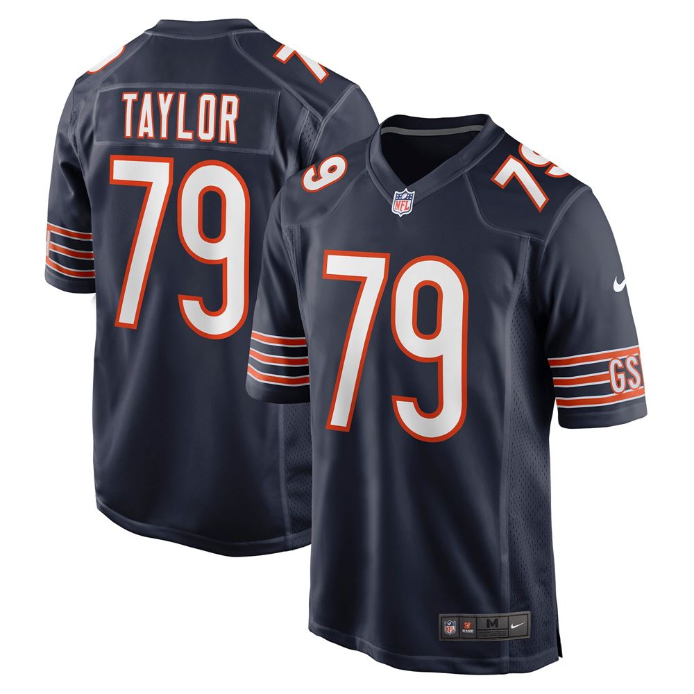 Men's Alex Taylor Chicago Bears Game Jersey Navy