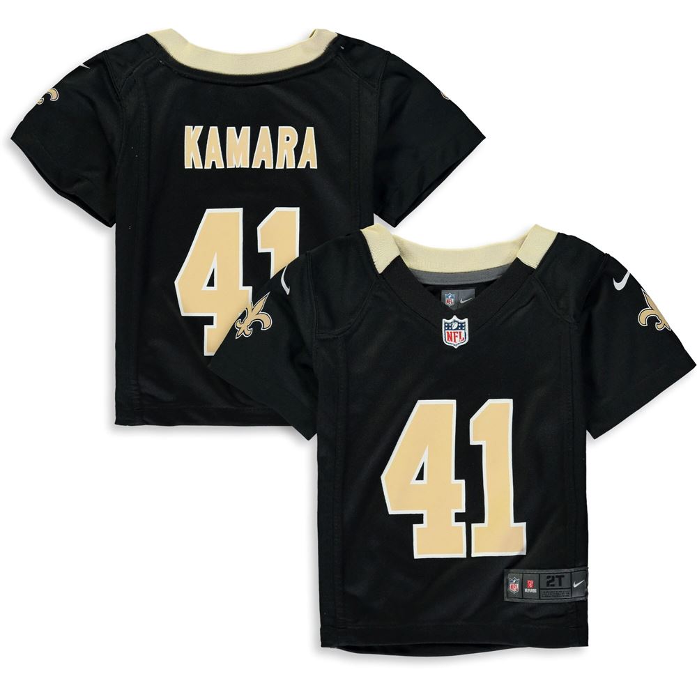 Men's Alvin Kamara New Orleans Saints Toddler Player Game Jersey Black