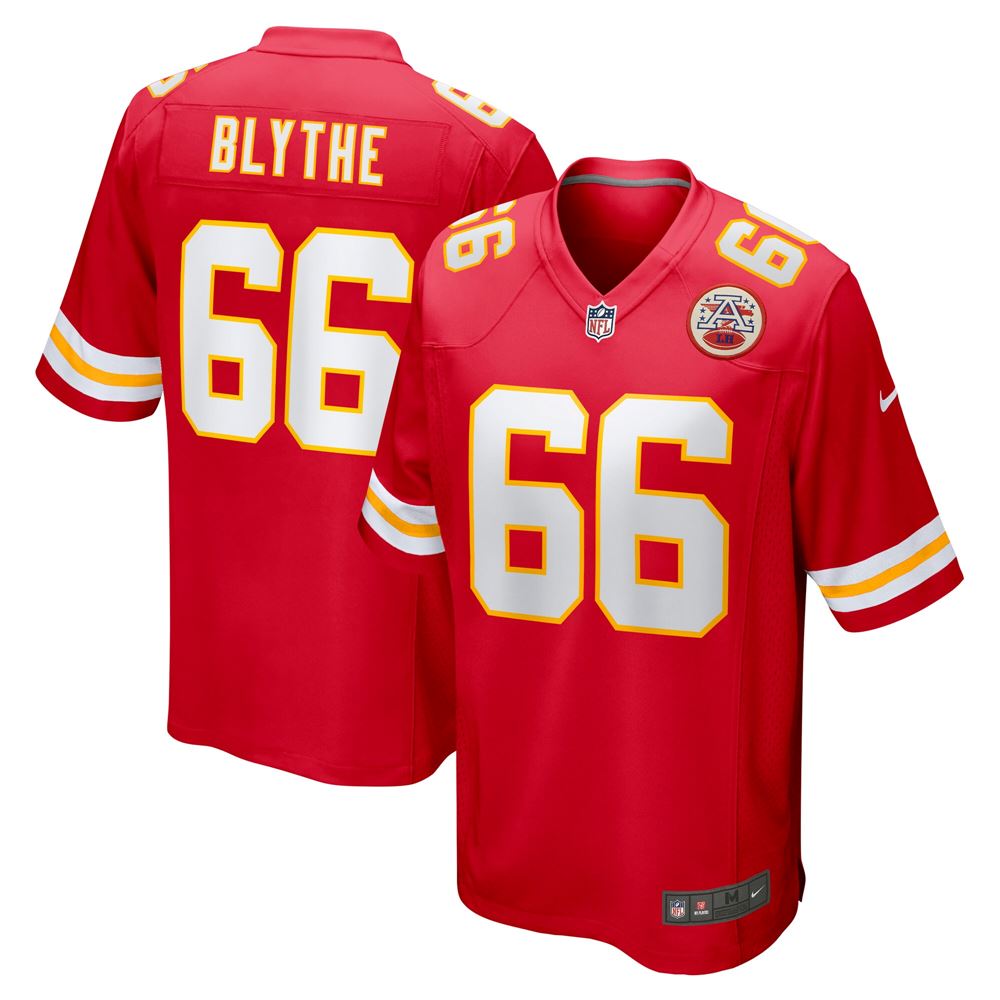 Men's Austin Blythe Kansas City Chiefs Game Jersey Red