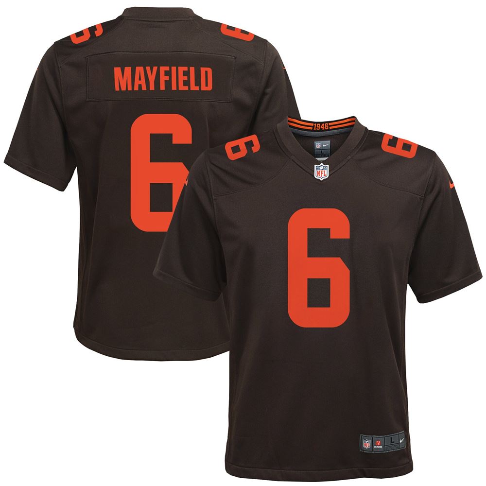 Men's Baker Mayfield Cleveland Browns Youth Alternate Game Jersey