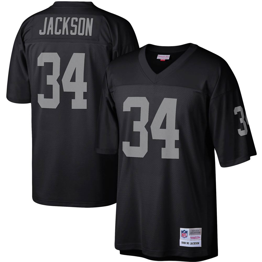 Men's Bo Jackson Las Vegas Raiders Legacy Replica Jersey Black