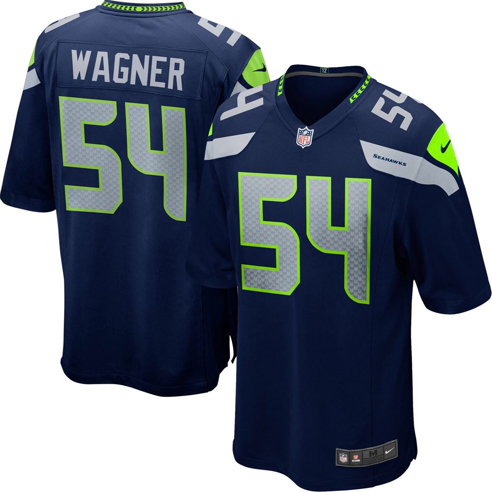 Men's Bobby Wagner Seattle Seahawks Youth Team Color Game Jersey College Navy