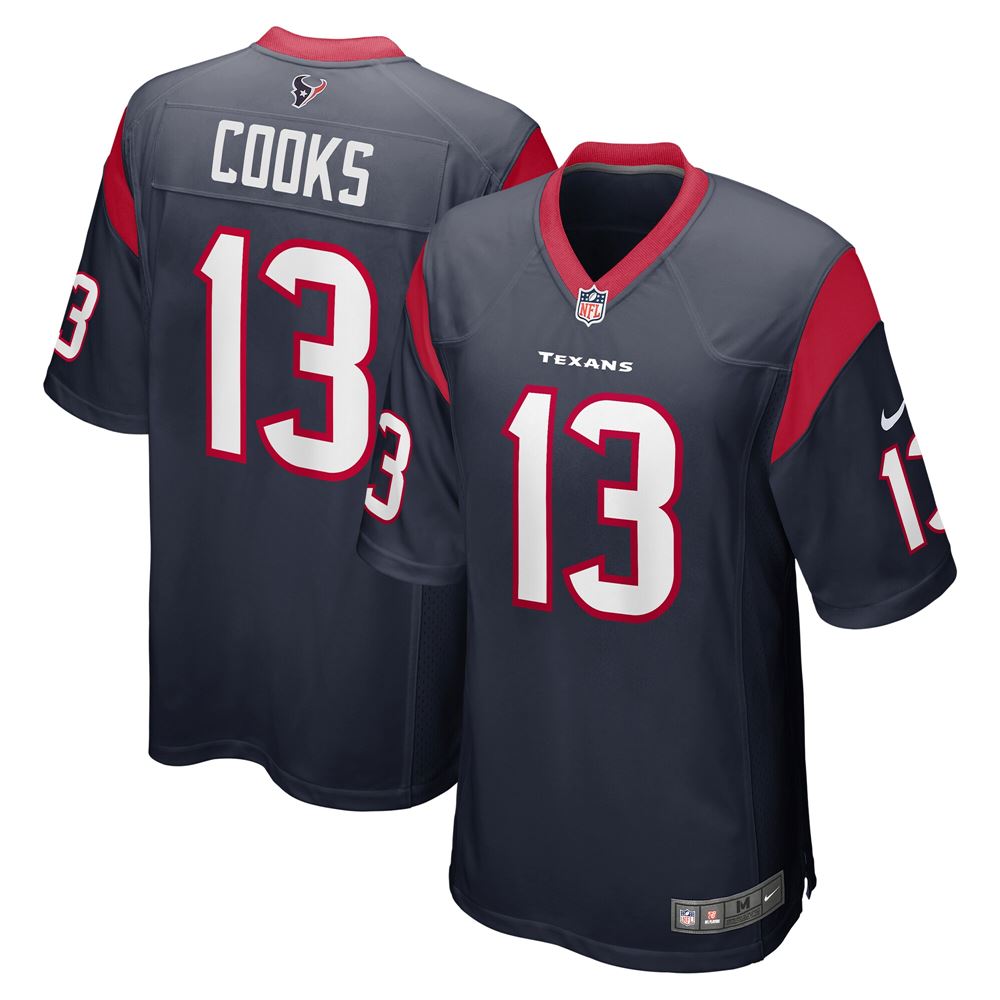 Men's Brandin Cooks Houston Texans Game Jersey Navy