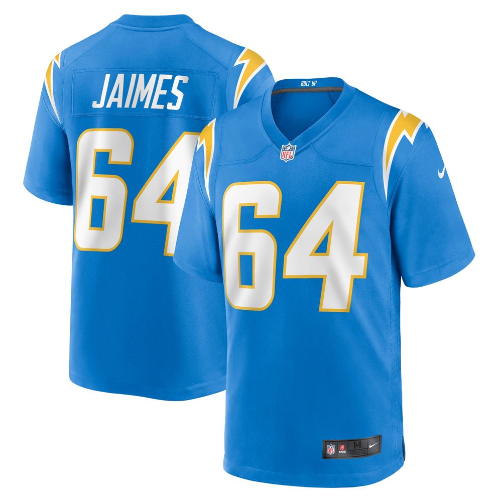 Men's Brenden Jaimes Los Angeles Chargers Game Jersey Powder Blue