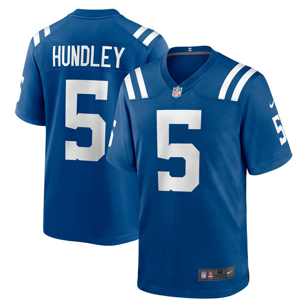 Men's Brett Hundley Indianapolis Colts Player Game Jersey Royal