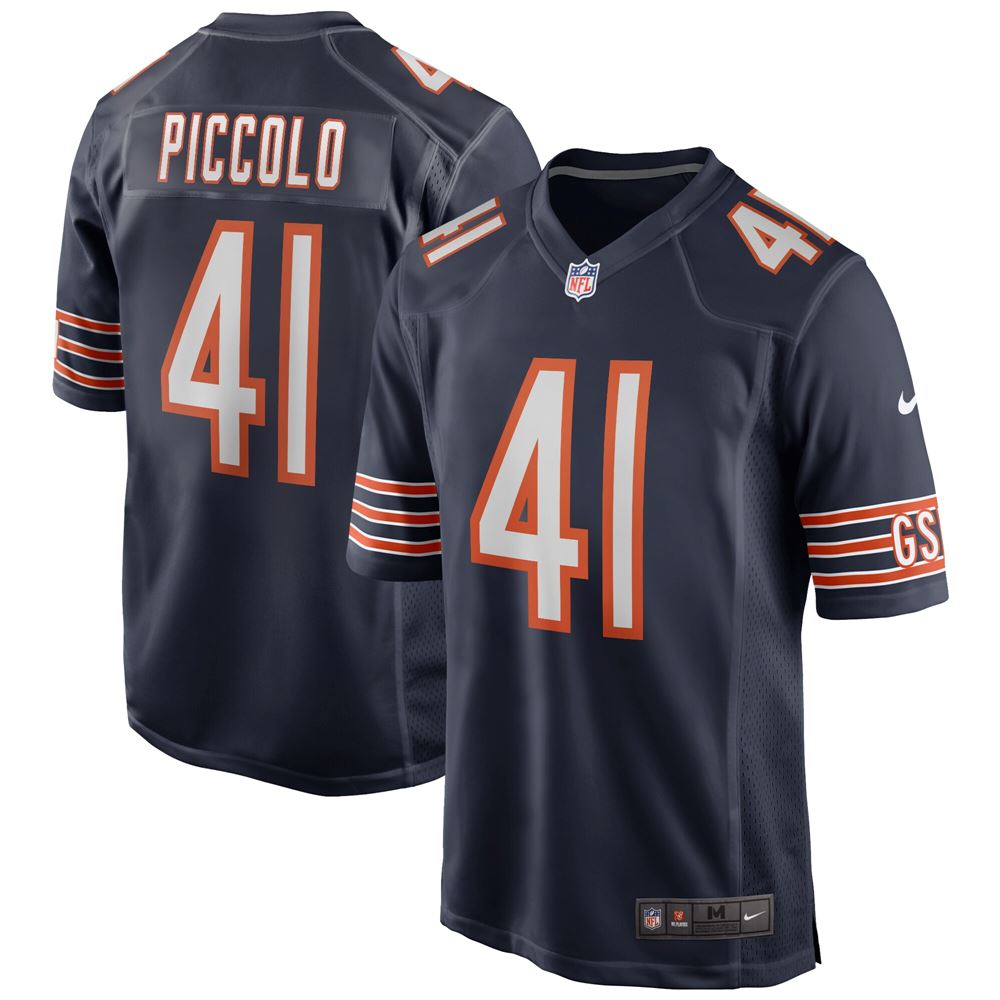 Men's Brian Piccolo Chicago Bears Game Retired Player Jersey Navy