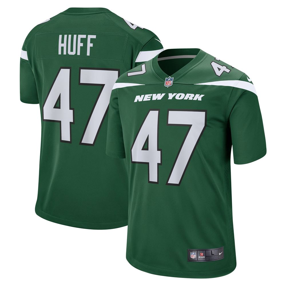 Men's Bryce Huff New York Jets Game Jersey Gotham Green